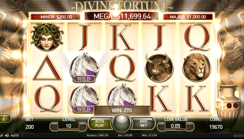 Divine Fortune jackpot