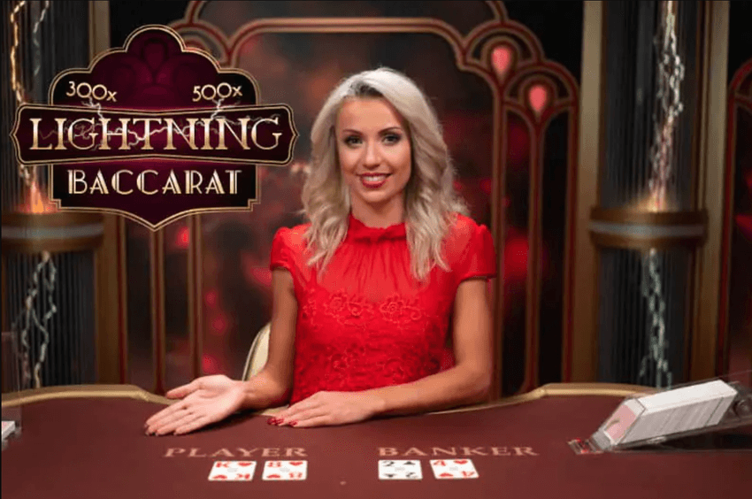 theScore Bet Lightning Baccarat – Live Casino in Michigan theScore Bet casino Lightning Baccarat table with multipliers showing live dealer gameplay