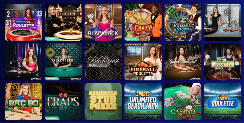 Ζωντανά παιχνίδια στο Regency Casino με Mega Fire Blaze Roulette, Lightning Roulette, Prestige Roulette και ελληνική ρουλέτα.