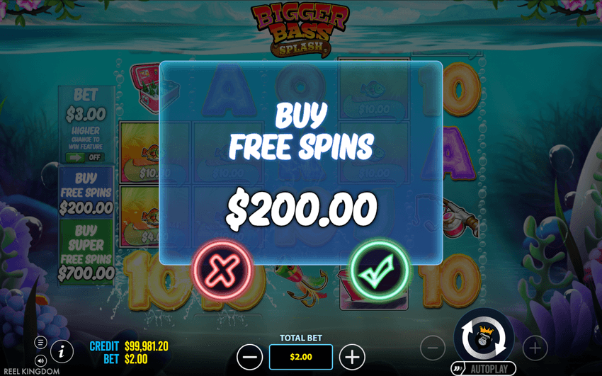 Bigger Bass Splash bonus