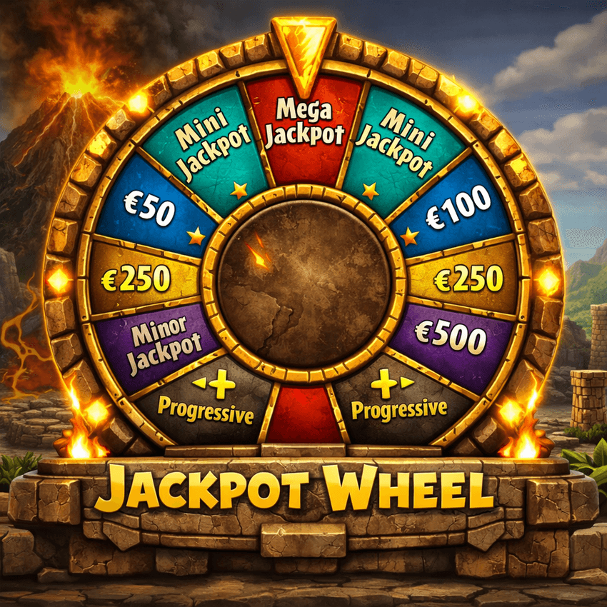 Roata Jackpot – Jackpot Giant Roata jackpot progresiv în slotul Jackpot Giant cu Mini, Minor, Mega Jackpot și premii fixe în euro.