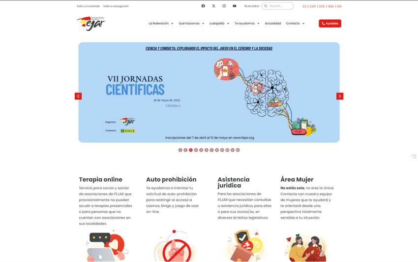 VII Jornadas Científicas de FEJAR 2025 Jornadas científicas de FEJAR sobre ludopatía