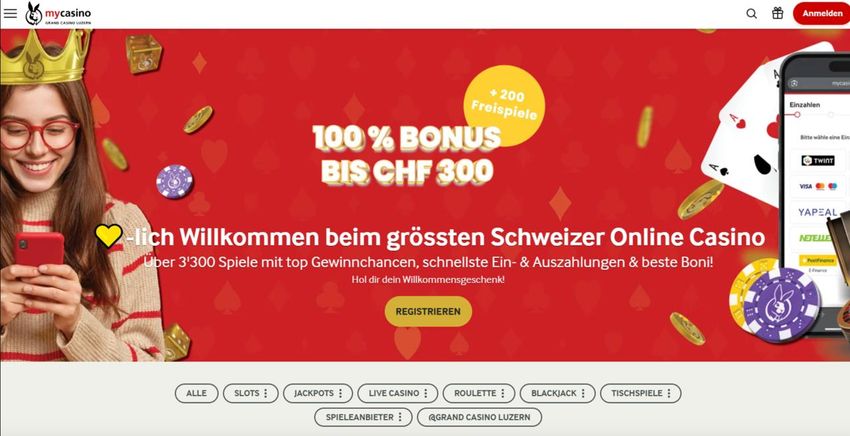 Offizielle Mycasino-Website für Spieler in der Schweiz