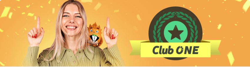 Club One OneCasino Banner del programa VIP Club One de OneCasino con sistema de niveles