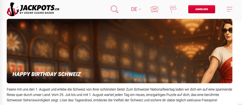 Jackpots.ch Casino Gratisbonus Jackpots.ch Casino Bonus ohne Einzahlung