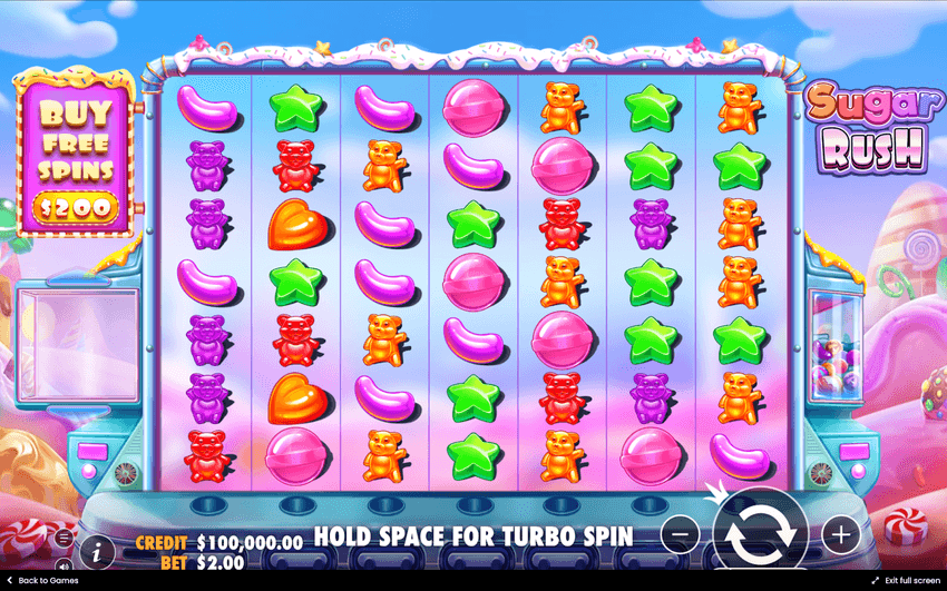 screenshot of Sugar Rush slot