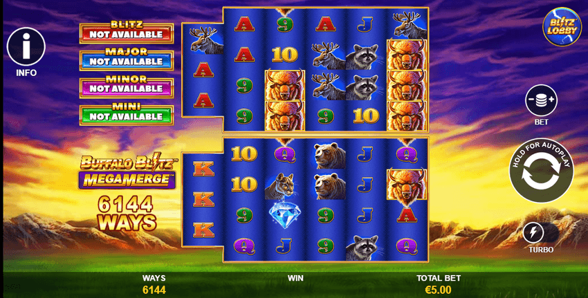 Buffalo Blitz Megamerge – jackpots progresivos Buffalo Blitz Megamerge: jackpot Blitz