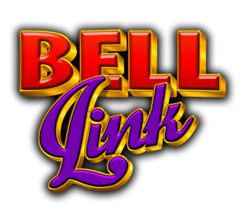 Χρυσό και μοβ λογότυπο του συστήματος Bell Link