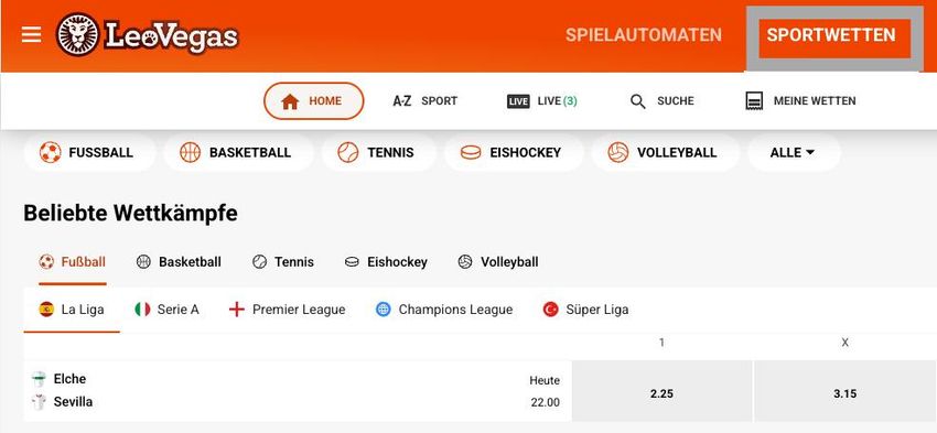 Sportwetten in legalen Online-Casinos in Deutschland