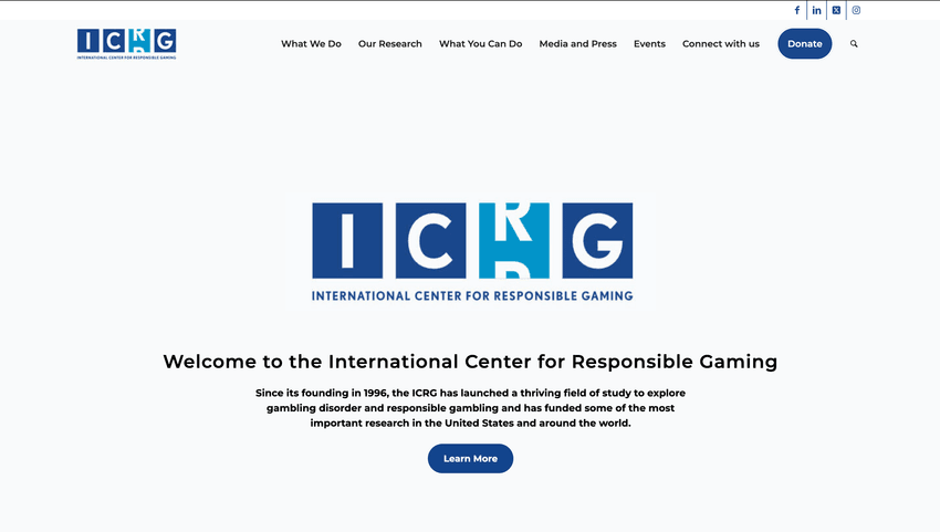 Welcome to the International Center for Responsible Gaming