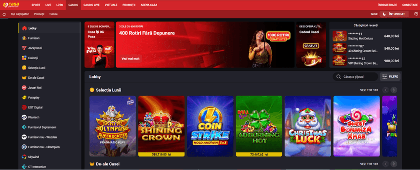 Casa Pariurilor Casino Online – promoții casino Casa Pariurilor Casino – oferte rotiri fără depunere