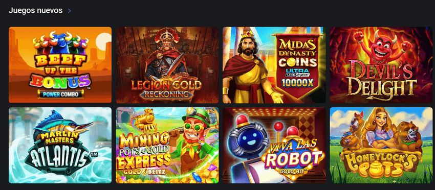 Nuevos juegos OneCasino Catálogo de juegos nuevos en OneCasino con tragaperras modernas