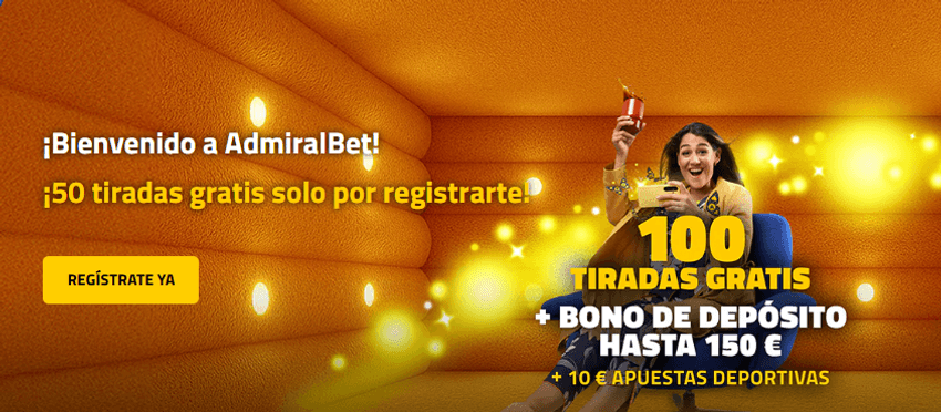 Promoción de bienvenida con tiradas gratis y bono de depósito