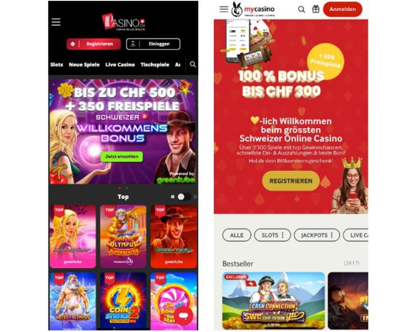 Lizenzierte mobile Online-Casinos Legale mobile Online-Casinos (Pasino und MyCasino)