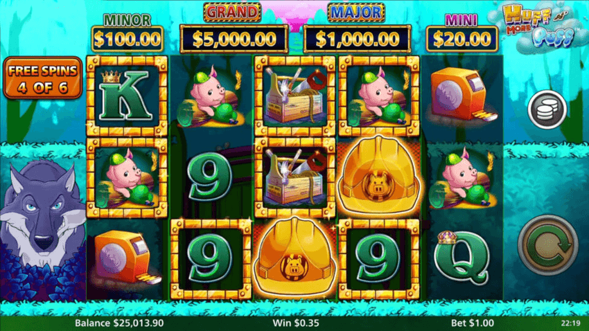 Huff and More Puff jackpots Huff and More Puff slot