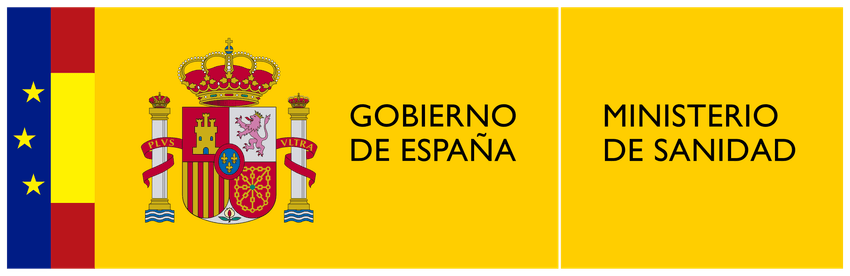 Ministerio de Sanidad – Apoyo institucional a FEJAR en la prevención del juego. Logotipo oficial del Ministerio de Sanidad del Gobierno de España