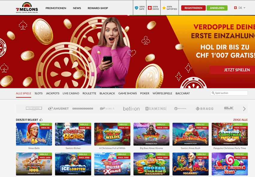 7-Melons – Schweizer Online-Casino-Portal Offizielle 7Melons-Plattform mit Online-Casino-Spielen, speziell für die Schweiz.