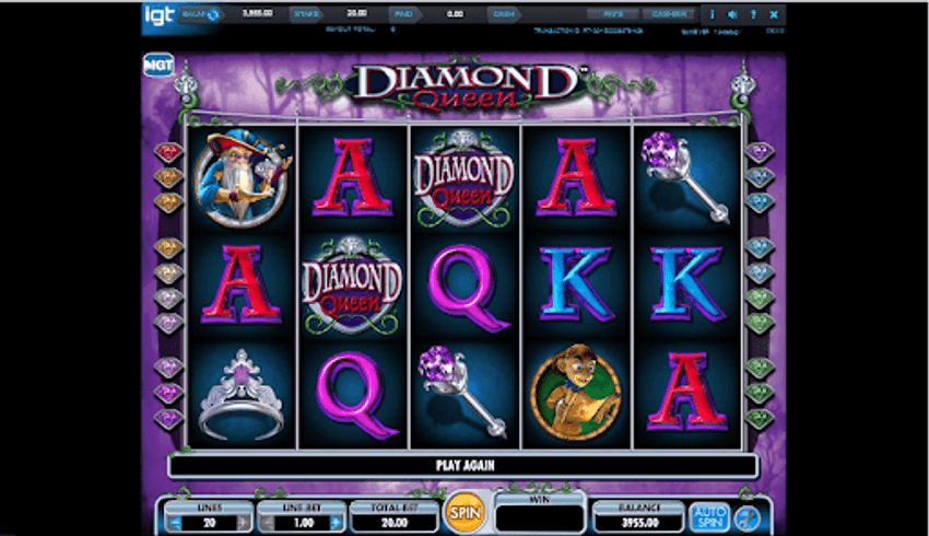 Diamond Queen slot screenshot Diamond Queen gameplay