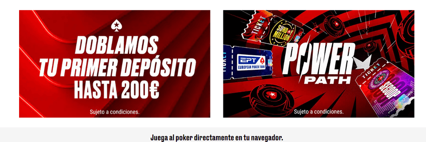 Bonos y promociones de PokerStars Casino España