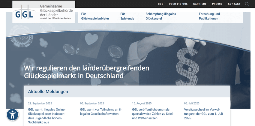 GGL – Aufsicht über den legalen Glücksspielmarkt Regulierung des länderübergreifenden Glücksspielmarkts in Deutschland