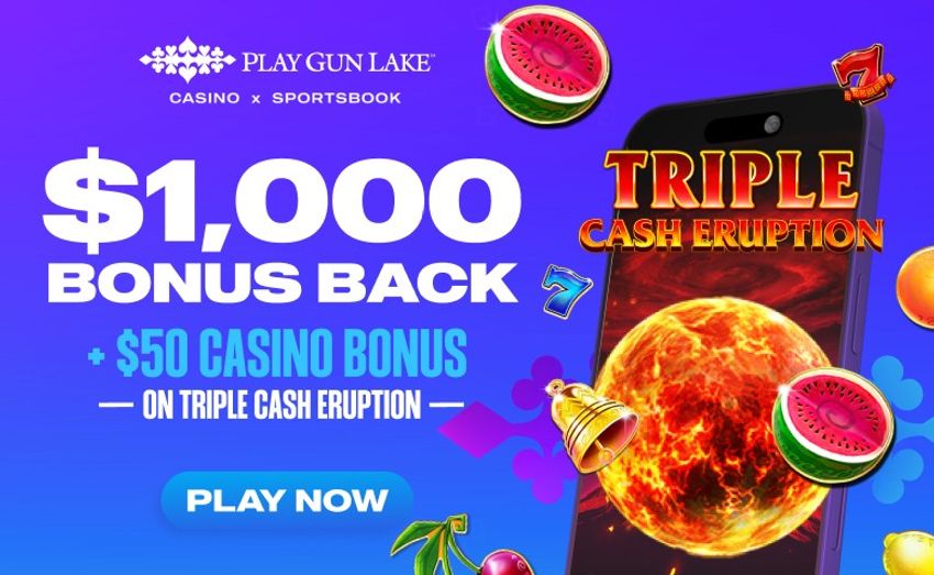 Play Gun Lake Casino Michigan deposit bonus with up to $1,000 casino bonus back