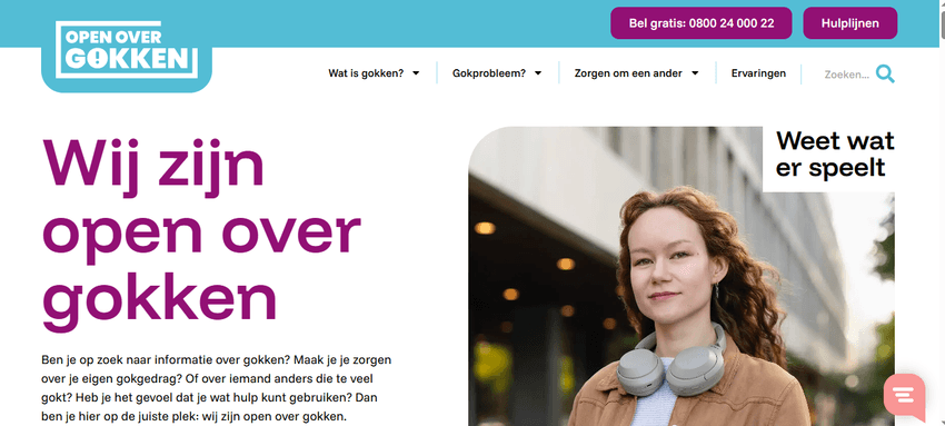 Nationaal platform voor betrouwbare gokvoorlichting Op de website OpenOverGokken staat veel begrijpelijke informatie over alles wat met gokken te maken heeft.