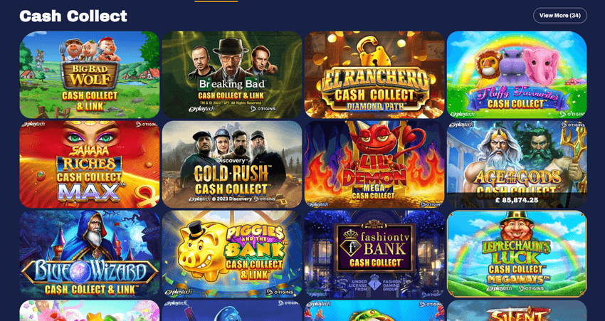 Juegos Cash Collect de Playtech Colección de slots Cash Collect de Playtech