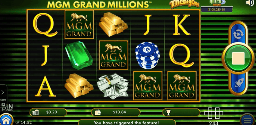 MGM Grand Millions jackpot screenshot MGM Grand Millions jackpot
