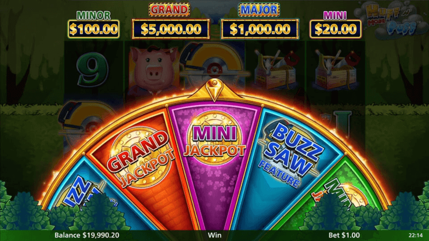 Huff and More Puff slot machine Huff and More Puff jackpots
