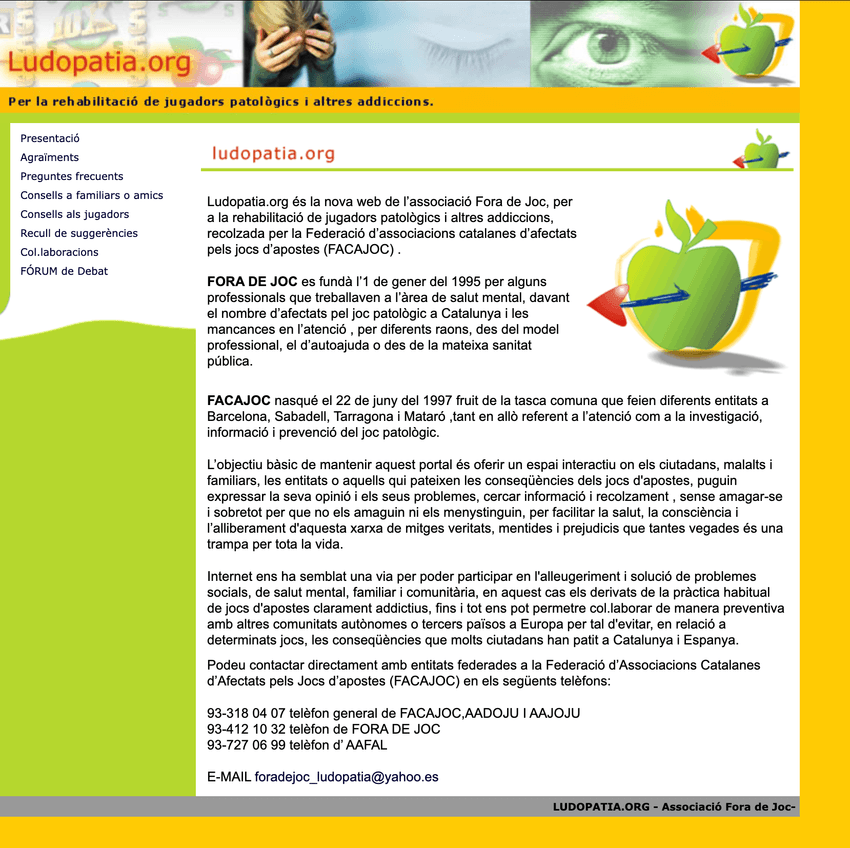Sitio web de Ludopatia.org