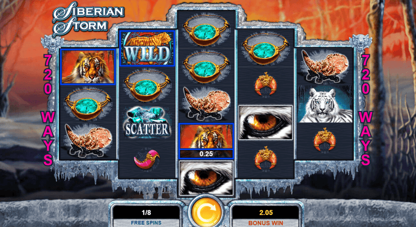 Siberian Storm jackpot