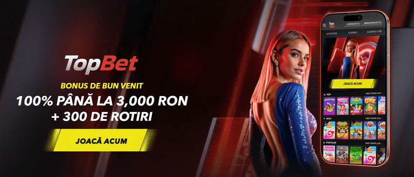 Aplicația mobilă TopBet și interfața pe smartphone