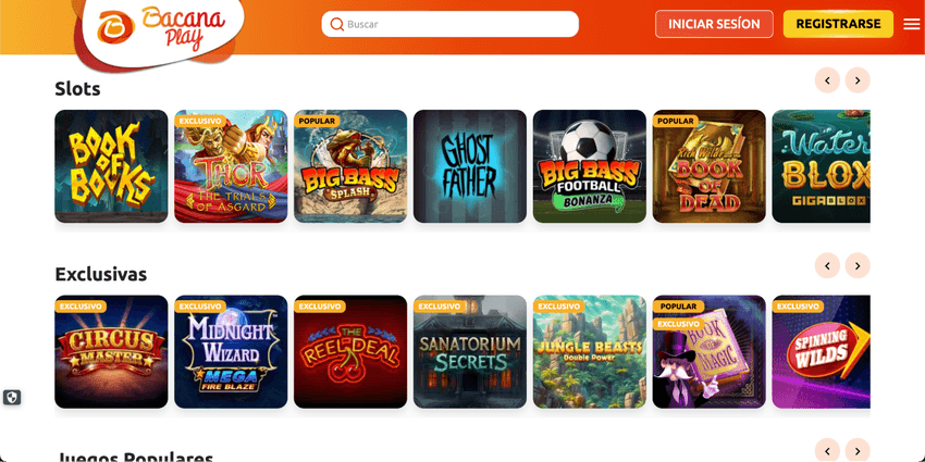 Tragaperras disponibles en BacanaPlay Selección de tragaperras en BacanaPlay con títulos populares y juegos exclusivos.
