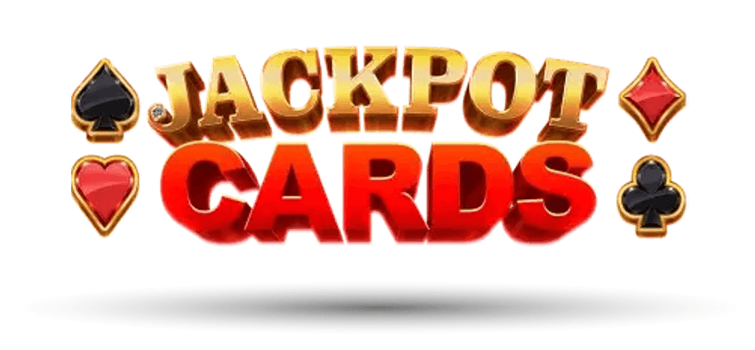 Λογότυπο Jackpot Cards με σύμβολα από τα τέσσερα χρώματα της τράπουλας