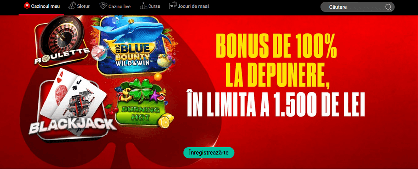 Banner bonus de bun venit cu ofertă de depunere