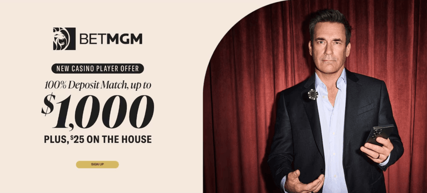 BetMGM Michigan deposit bonus with 100% deposit match up to $1,000 plus $25