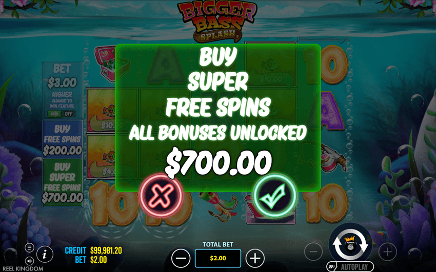how to win on Bigger Bass Splash slot