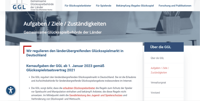 GGL – Aufgaben, Ziele und regulatorische Zuständigkeiten Aufgaben und Zuständigkeiten der Gemeinsamen Glücksspielbehörde der Länder