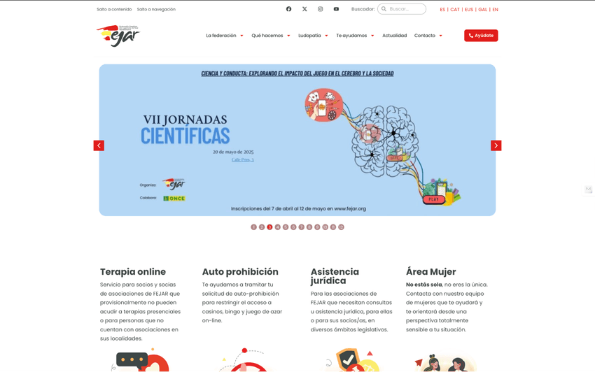 Sitio web de Fejar