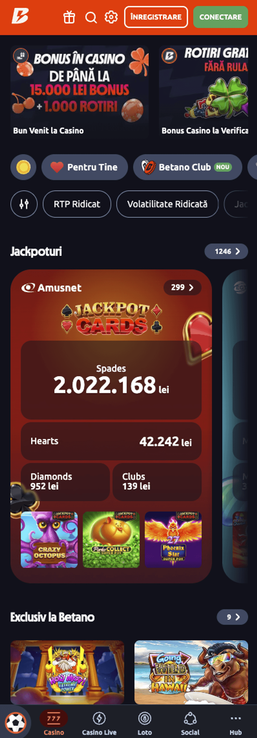 Experiența Betano Casino pe mobil Versiunea mobilă Betano Casino cu bonusuri, jackpoturi și jocuri exclusive