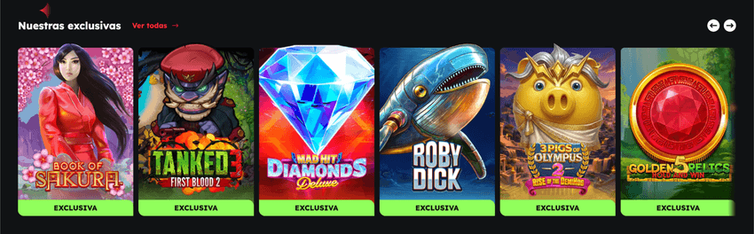 Slots exclusivas de Casino Barcelona Colección de tragamonedas exclusivas disponibles en Casino Barcelona, como Book of Sakura y 3 Pigs of Olympus.