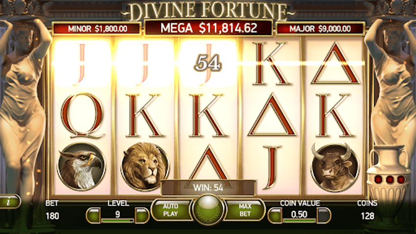 Divine Fortune jackpot screenshot Divine Fortune big win