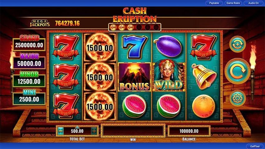Cash Eruption MegaJackpots con función Hold & Win y Grand Jackpot