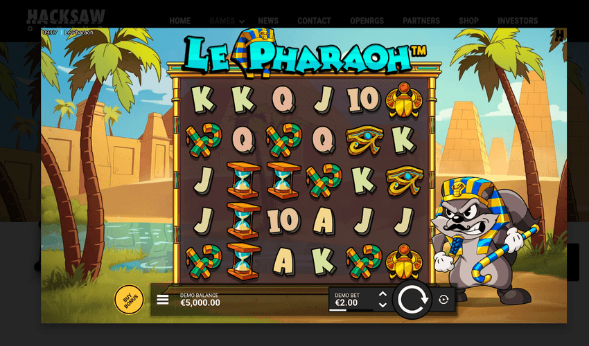 Le Pharaoh big jackpot
