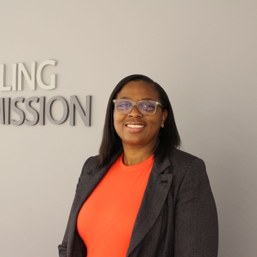 Portrait of Natasha Harris, Director of People Services at the UK Gambling Commission.