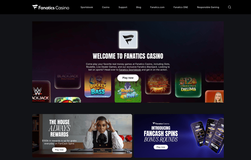 Screenshot of Fanatics Michigan main page