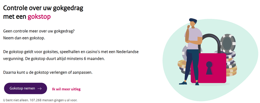 Cruks-zelfuitsluiting en controle over gokgedrag