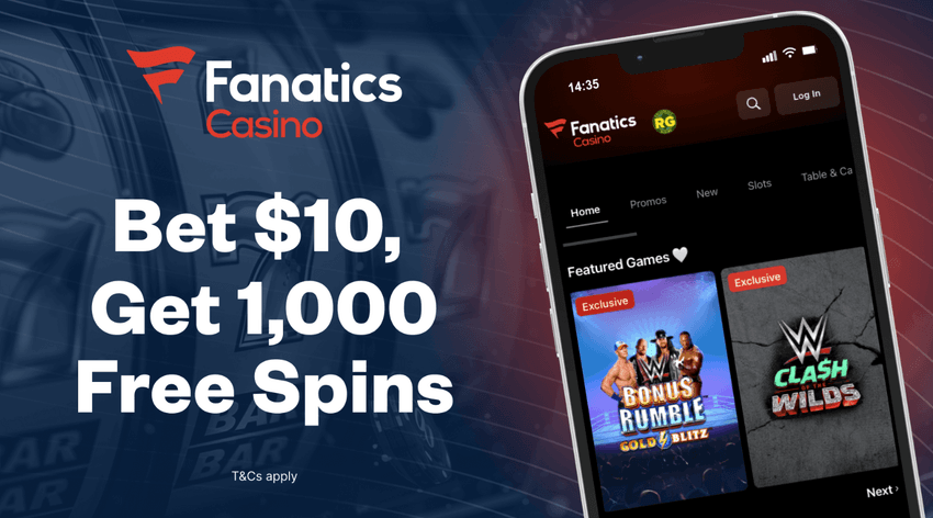 Fanatics Casino welcome offer: 100% cashback up to $1,000