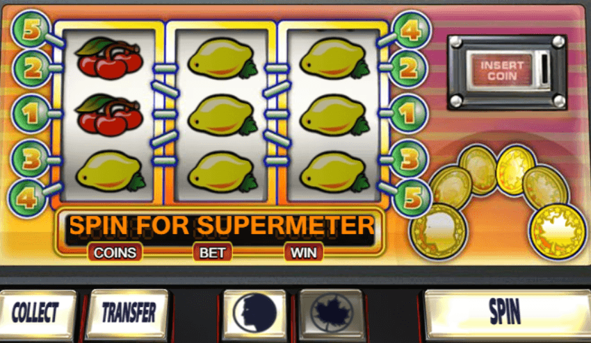 Modul Supermeter – Jackpot 6000 Ecran Jackpot 6000 cu mesajul „Spin for Supermeter” pentru activarea jackpotului și a câștigului misterios.