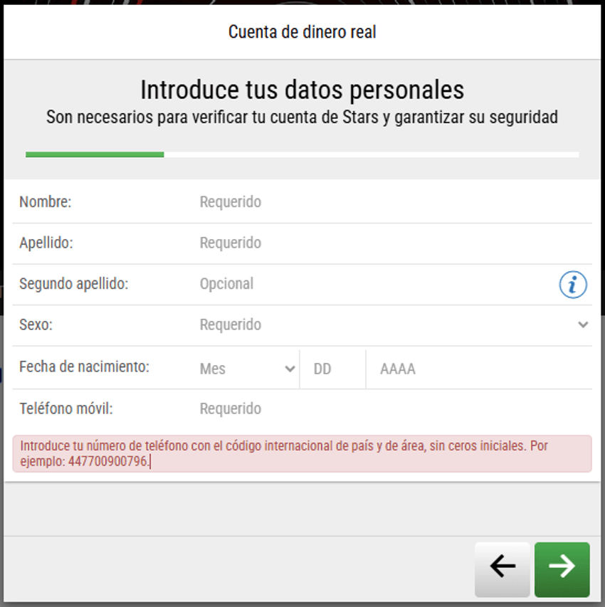Proceso de verificación KYC en PokerStars Formulario de verificación de identidad de PokerStars solicitado antes de completar operaciones con dinero real.